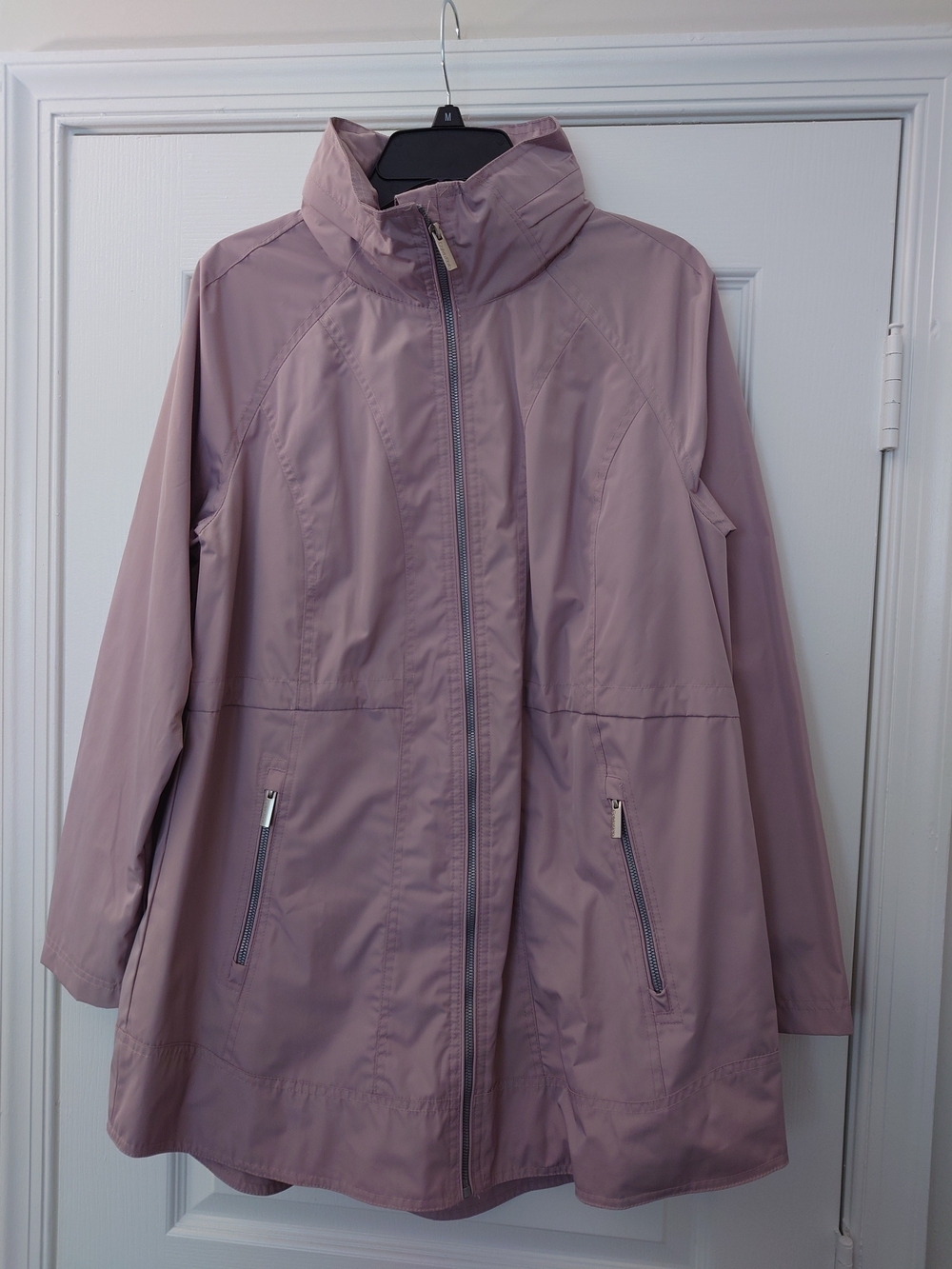 Calvin Klein Performance Dusty Mauve Lightweight Anorak Coat Size M